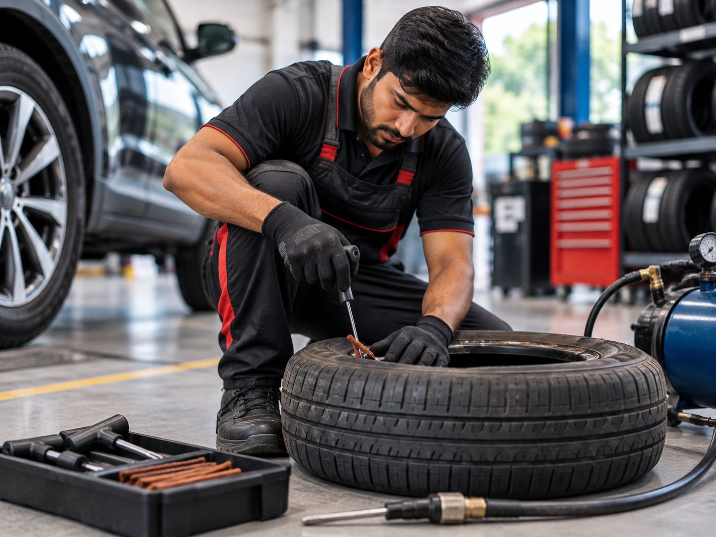 Tyre puncture repair Bijnor